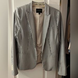 Banana Republic blue white stripes blazer size 10